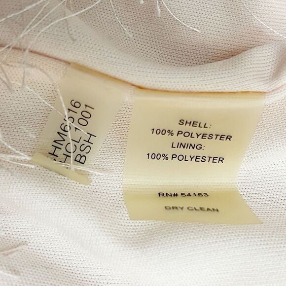 Calvin Klein Pastel Pink Shimmer Eyelash Short Sleeve Sweater Top Size 6 Y2K - Picture 10 of 11